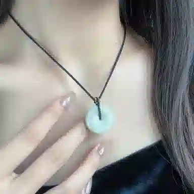 琳琯瑛新中式国风怀古玉髓平安扣吊坠男女通用