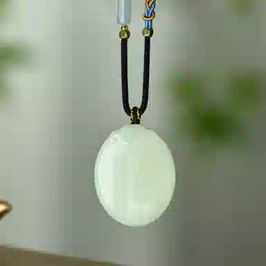 琳琯瑛 红楼梦通灵宝玉蟹牌 莫失莫忘 仙寿恒昌 琉璃 项链 男女同款情侣款