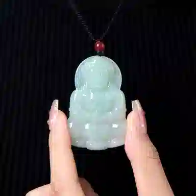 琳琯瑛 新中式国风气质小众设计款高品质 糯冰 翡翠吊坠 男女同款情侣款