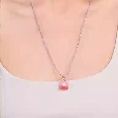 琳琯瑛 红方糖可爱设计高级感 玛瑙 项坠 女款 礼物