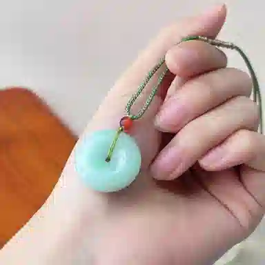 琳琯瑛 怀古平安扣 豆种 翡翠吊坠 男女同款情侣款
