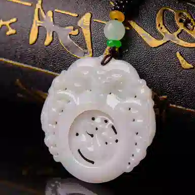 琳琯瑛 新中式国风气质三阳开泰 糯种 翡翠吊坠 男款