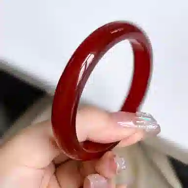 琳琯瑛 简约大气 优雅气质 玛瑙 玉石手镯 女款 玛瑙