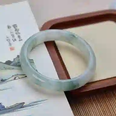 琳琯瑛 新中式圆条#好运轻奢款带证书天然 天山翠 手镯 女款