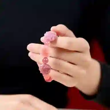 琳琯瑛 新中式国风小众设计高级感轻奢气质盐源牡丹 玛瑙 手串 女款