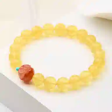 琳琯瑛 中国风圆珠 佛头 南红玛瑙 玉石手串 女款
