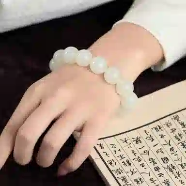 琳琯瑛 新中式国风 和田玉 和田玉手串 男女同款情侣款 白玉