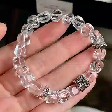 琳琯瑛 清冷高级感简约设计 轻奢国风天然 白水晶 手串 女款