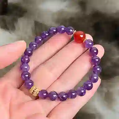 琳琯瑛 九紫离火天然 紫水晶 手串 女款