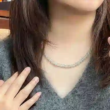 琳琯瑛 新中式 百搭简约天然 非洲翠 项链 女款