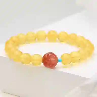 琳琯瑛 中国风圆珠 佛头 南红玛瑙 玉石手串 女款