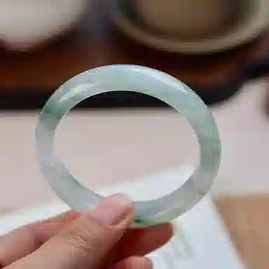 琳琯瑛 新中式圆条#好运轻奢款带证书天然 天山翠 手镯 女款