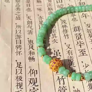 琳琯瑛 新中式国风小清新设计感气质轻奢 糯种 翡翠手串 女款