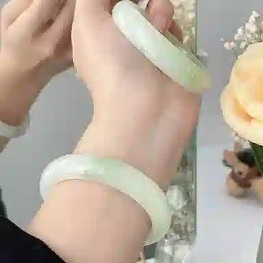 琳琯瑛 紫罗兰冰透玉 玉髓 玉石手镯 女款