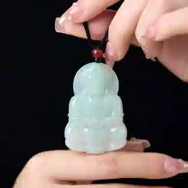 琳琯瑛 新中式国风气质小众设计款高品质 糯冰 翡翠吊坠 男女同款情侣款