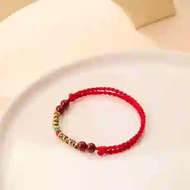 琳琯瑛 新中式国风 再造辰砂朱砂 玉石手链 男女同款情侣款