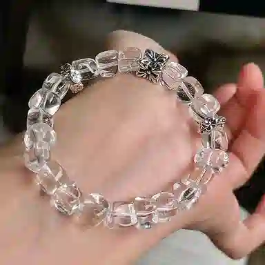 琳琯瑛 清冷高级感简约设计 轻奢国风天然 白水晶 手串 女款