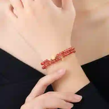 琳琯瑛 新中式国风气质小众设计辰龙三合 南红 手串 女款