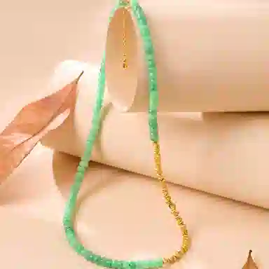 琳琯瑛 新中式国风 豆种 翡翠项链 女款