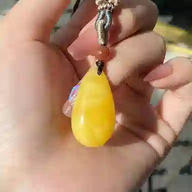 琳琯瑛 新中式国风国潮水滴 蜜蜡 吊坠 女款