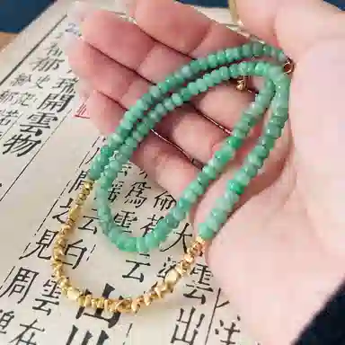 琳琯瑛 新中式国风 豆种 翡翠项链 女款