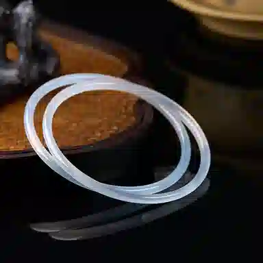 琳琯瑛 一对一步一响 新中式国风小众设计高级感轻奢气质 玉髓 手镯 女款
