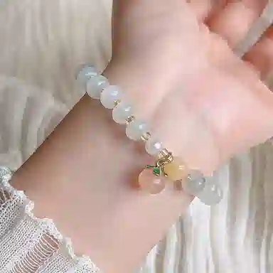 琳琯瑛 新中式国风小众设计高级感轻奢气质好运转运飘绿 天山翠 手串 女款
