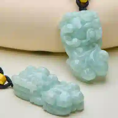 琳琯瑛 新中式国风貔貅招财 糯种 翡翠吊坠 男女同款情侣款
