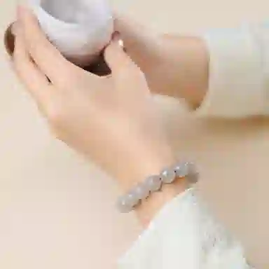 琳琯瑛 新中式国风国潮 和田玉 和田玉手串 女款 青白玉