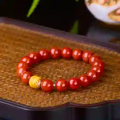 琳琯瑛 新中式国风小众设计高级感轻奢气质 红色 玛瑙 手串 女款