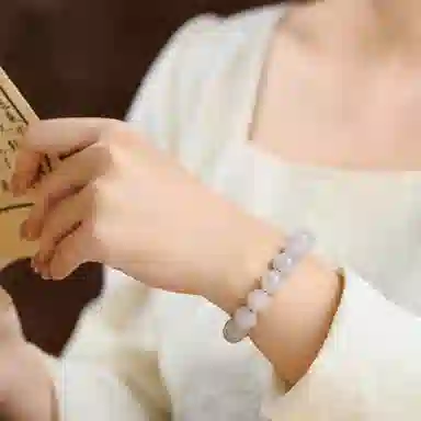 琳琯瑛 新中式国风国潮 和田玉 和田玉手串 女款 青白玉