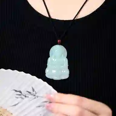 琳琯瑛 新中式国风气质小众设计款高品质 糯冰 翡翠吊坠 男女同款情侣款