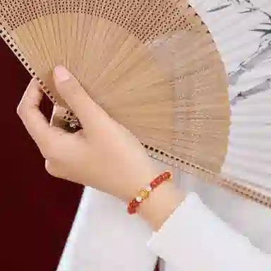 琳琯瑛 新中式国风气质小众设计款首饰守护神转运 南红 手串 女款