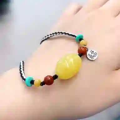 琳琯瑛 民族风国风枣珠 蜜蜡 玉石吊坠 女款