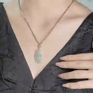 琳琯瑛 新中式国风缅甸翡翠马牌吊坠生肖马 豆种 翡翠吊坠 男女同款情侣款