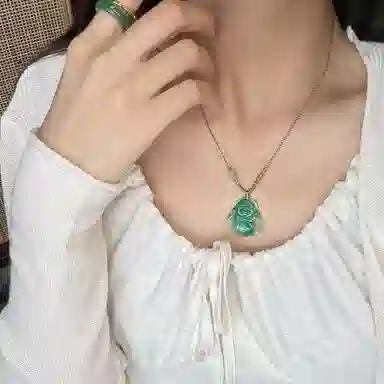 琳琯瑛 女士佛公气质百搭 非洲翠 吊坠 女款