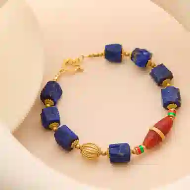 琳琯瑛 克莱因蓝 青金石 名贵玉石手串 女款