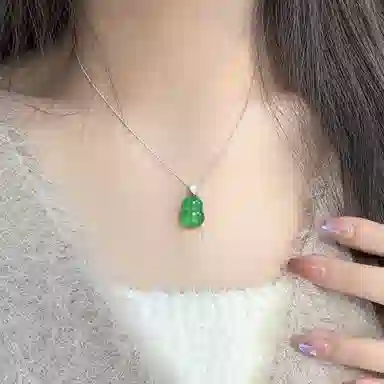 琳琯瑛 新中式国风小众设计款气质 玉髓 玉石吊坠 女款