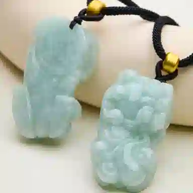 琳琯瑛 新中式国风貔貅招财 糯种 翡翠吊坠 男女同款情侣款