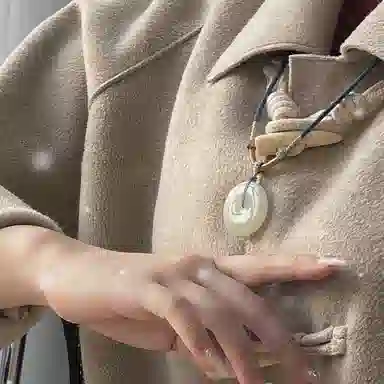 琳琯瑛 新中式国风怀古气质吉祥如意平安扣 和田玉 和田玉吊坠 男女同款情侣款 白玉