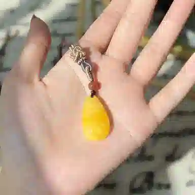 琳琯瑛 新中式国风国潮水滴 蜜蜡 吊坠 女款