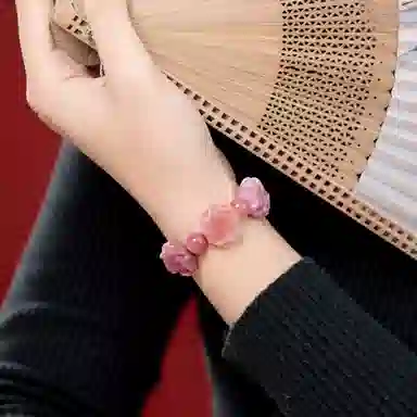 琳琯瑛 新中式国风小众设计高级感轻奢气质盐源牡丹 玛瑙 手串 女款