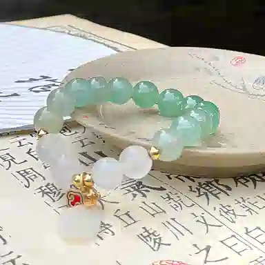 琳琯瑛 新中式国风气质藕片 东陵玉 手串 女款