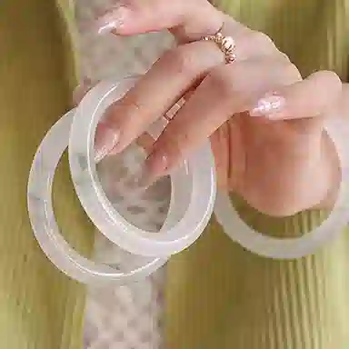 琳琯瑛 年轻款叠戴 天山翠 玉石手镯 女款
