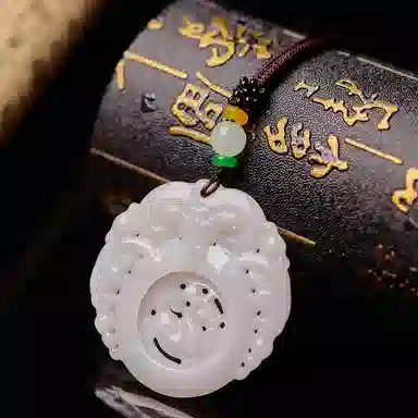琳琯瑛 新中式国风气质三阳开泰 糯种 翡翠吊坠 男款