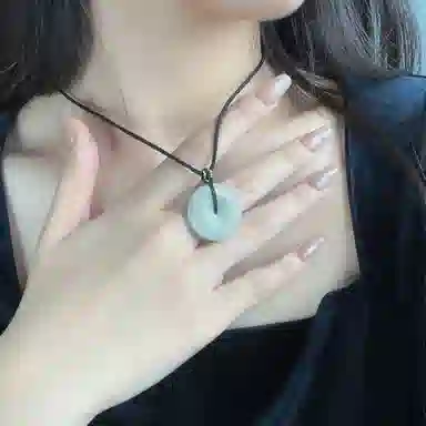 琳琯瑛新中式国风怀古玉髓平安扣吊坠男女通用