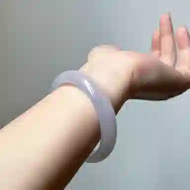 琳琯瑛 紫罗兰冰透玉 玉髓 玉石手镯 女款