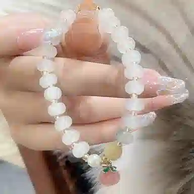 琳琯瑛 新中式国风小众设计高级感轻奢气质好运转运飘绿 天山翠 手串 女款