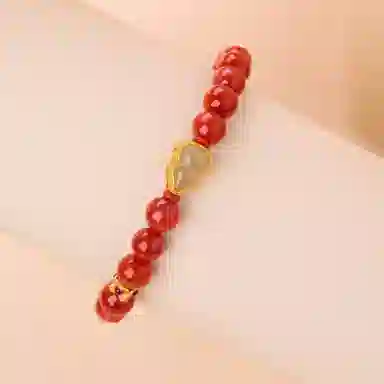 琳琯瑛 新中式国风鸿福禄满圆珠子串搭配葫芦小众设计款手链 南红 手串 女款