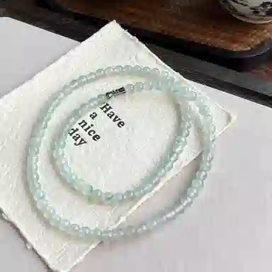 琳琯瑛 新中式 百搭简约天然 非洲翠 项链 女款